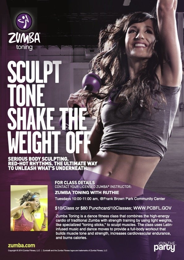 Weekly Zumba Gold Chair &amp; Zumba Toning @Frank Brown Park 