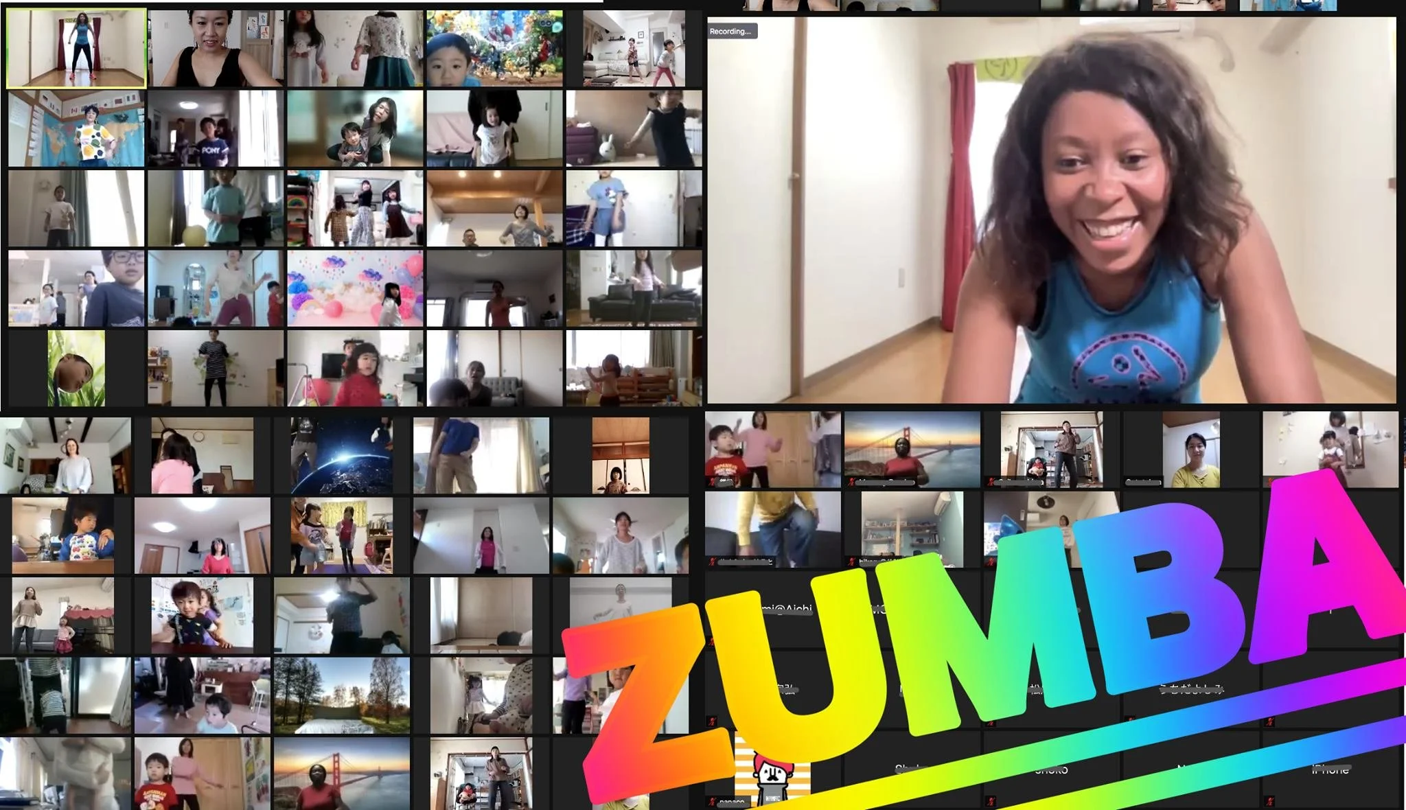 Virtual Zumba session