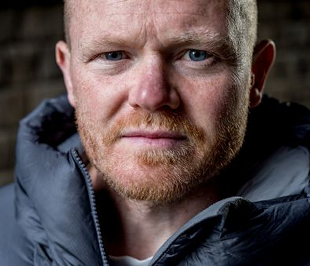 Danny Bent, speaker and adventurer, in a close-up portrait