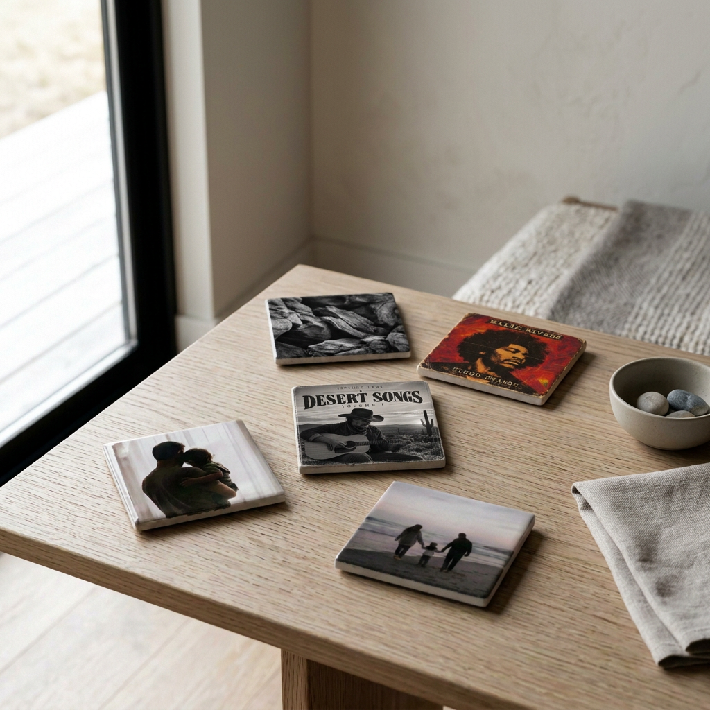 Personalized Ceramic Coasters - 4" Square