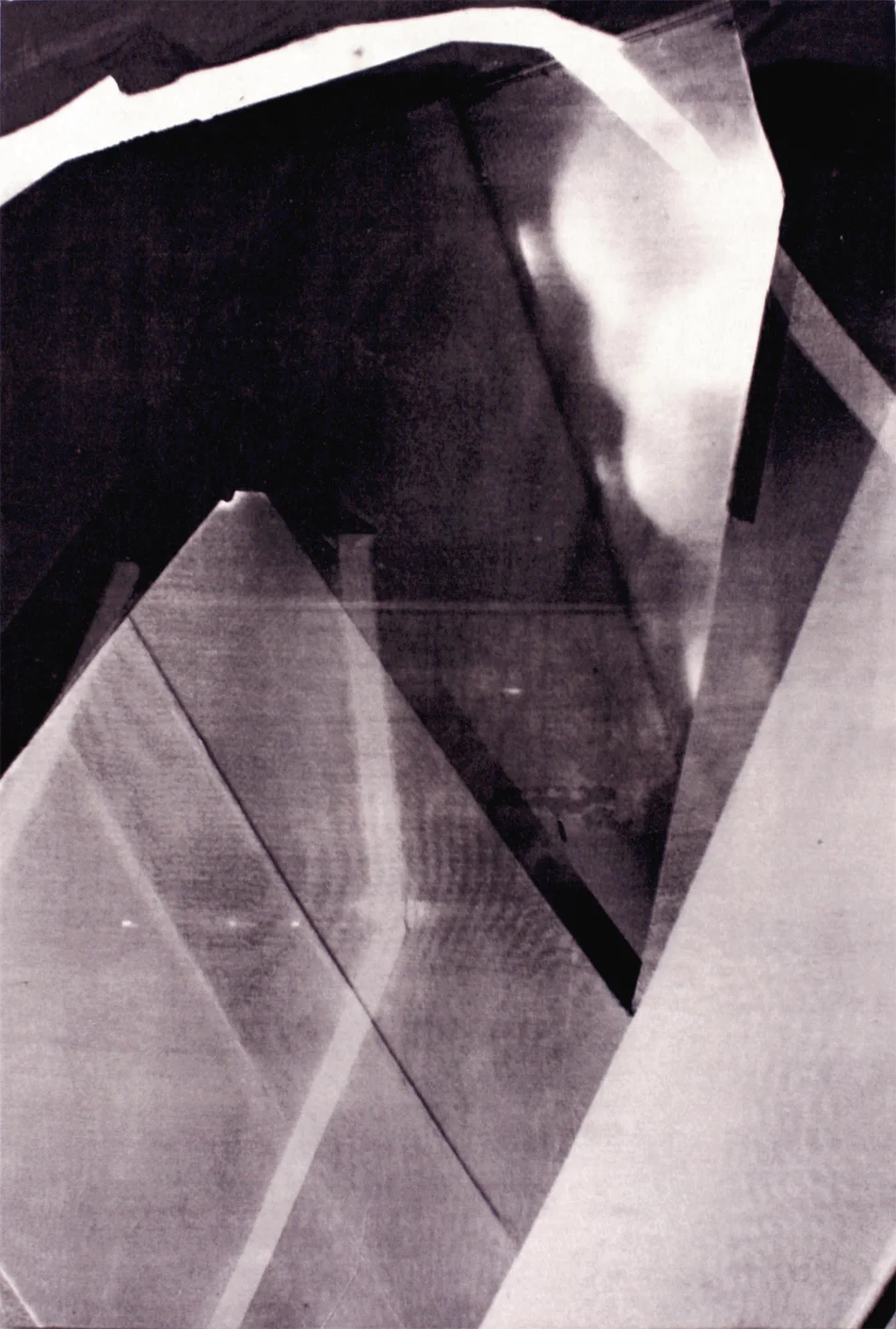  22"x30" Acrylic paint, muslin, iridescent acrylic medium, muslin, acetate 