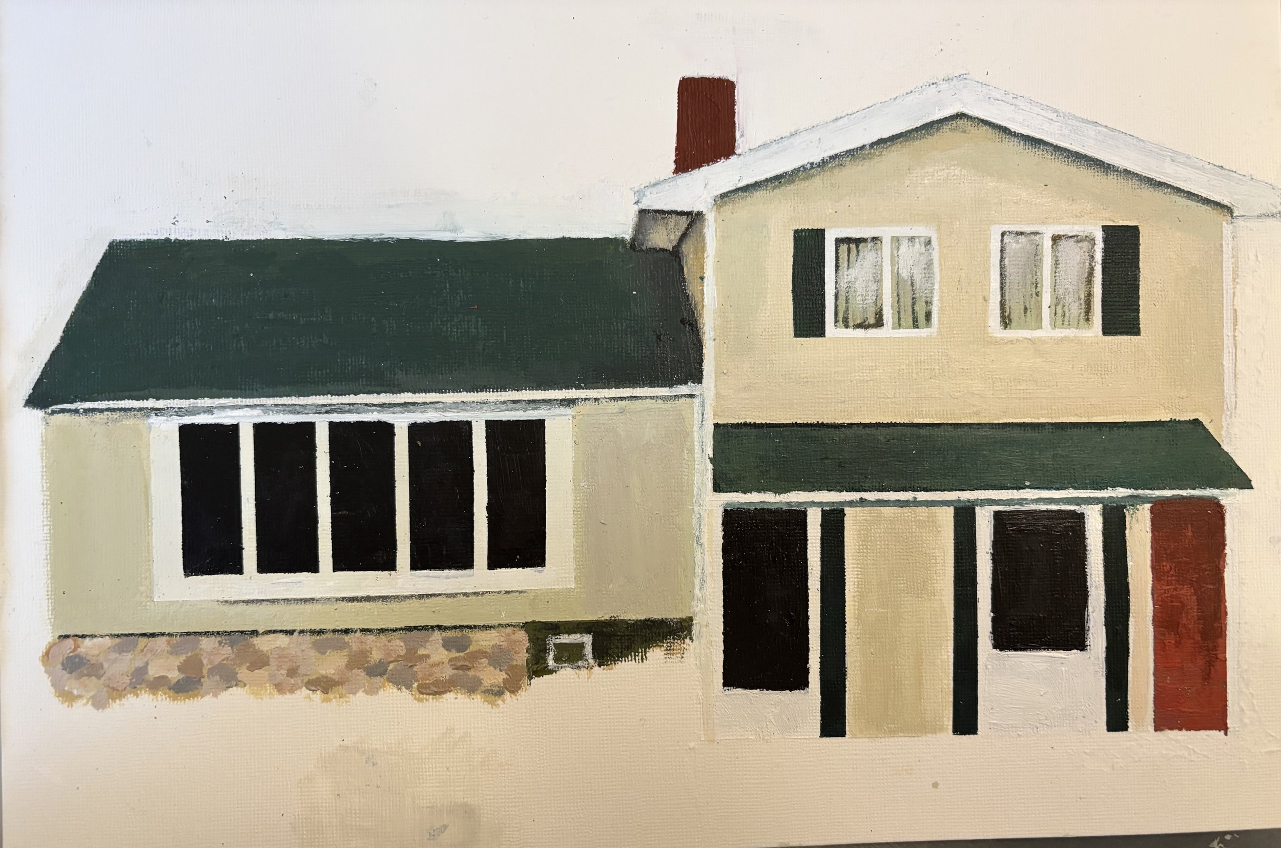 Custom House Portrait - PAINTED