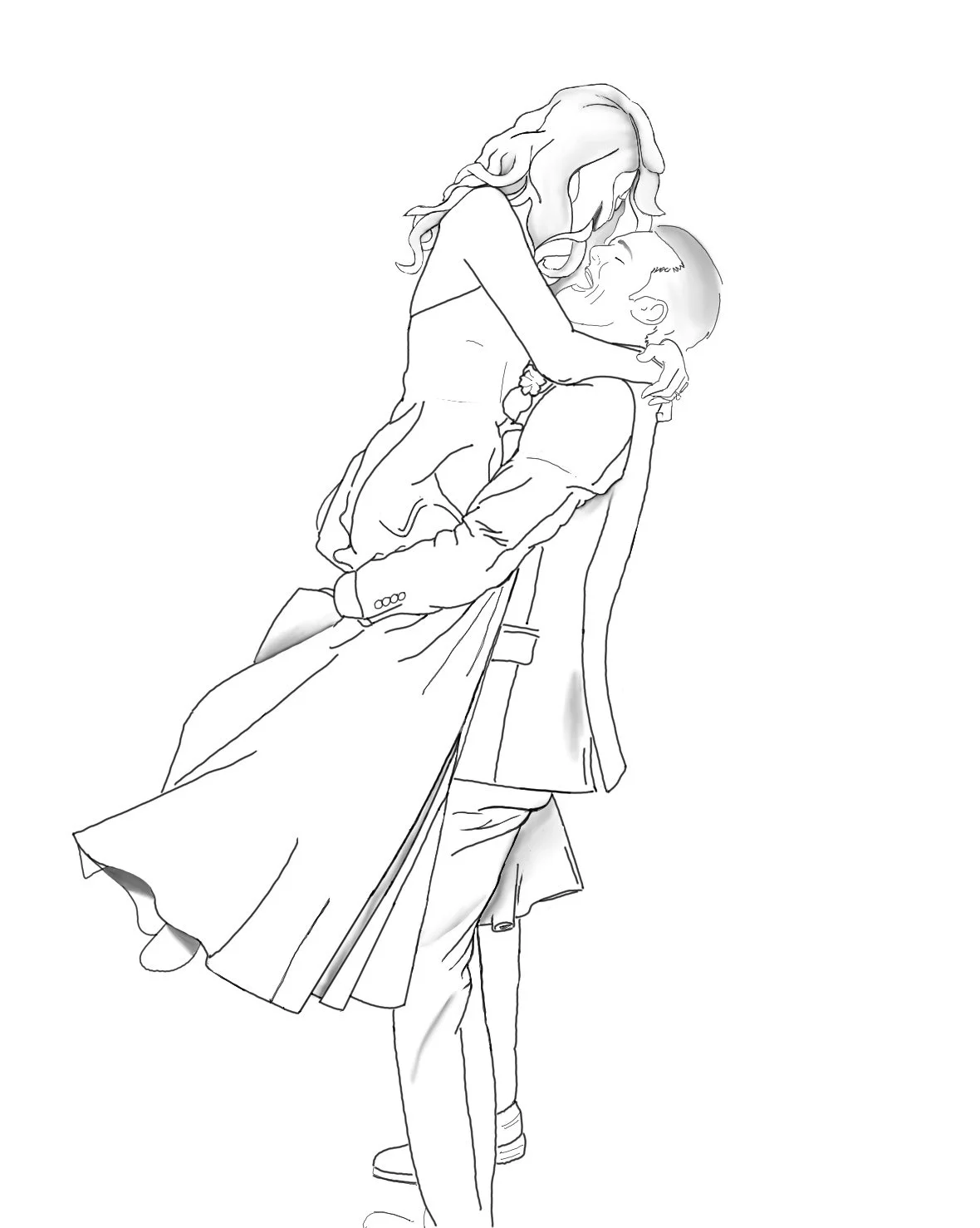 Custom Occasion Portrait - FINE LINE