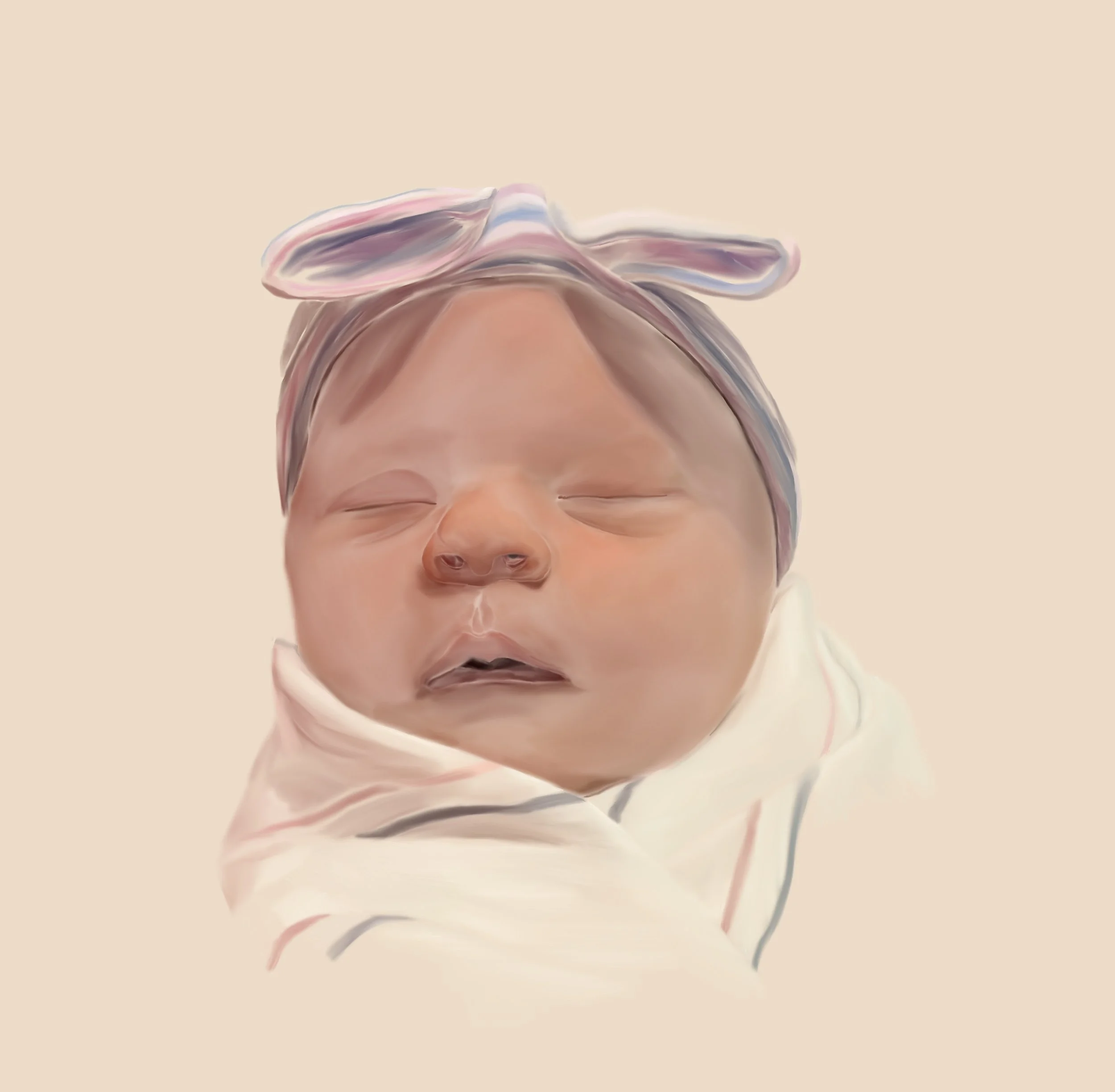 Custom Baby Portrait - DIGITAL ONLY