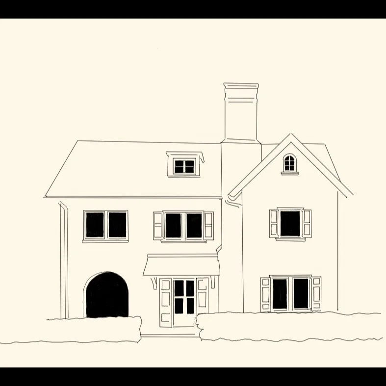 Custom House Portrait - FINE LINE