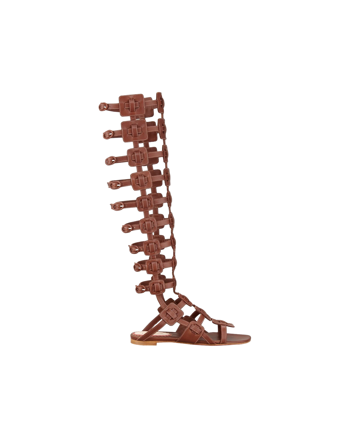 Christian Louboutin Black Gladiator Tall Flat Sandals 37