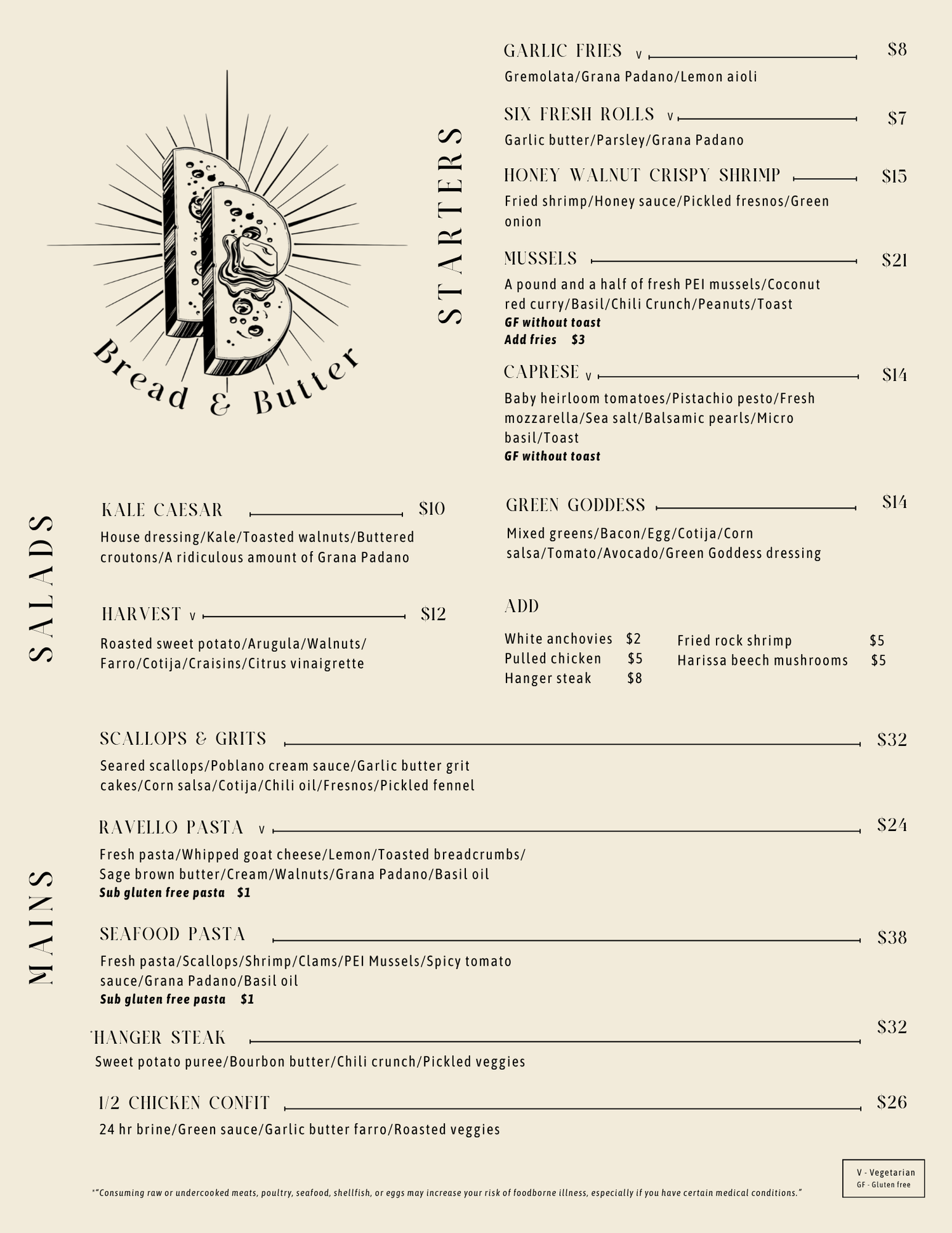 Bread & Butter | The Best Meal on the Shore