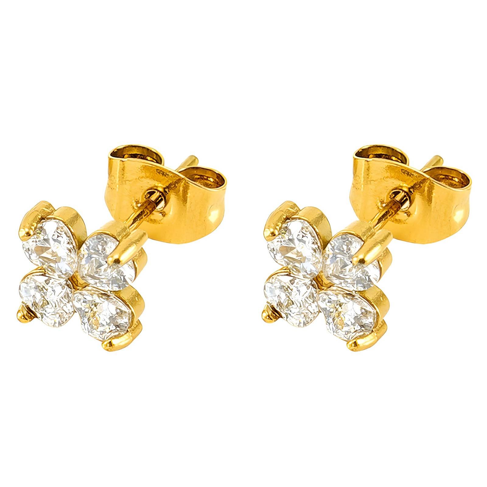 18K Gold Plated Stainless Steel "Butterfly" earrings
