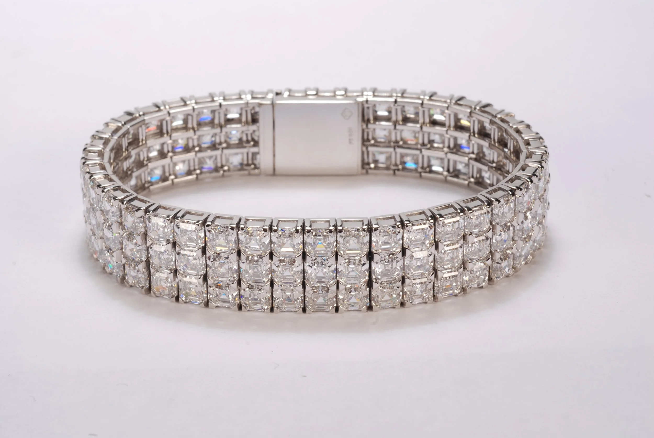Triple Row Tennis Bracelet