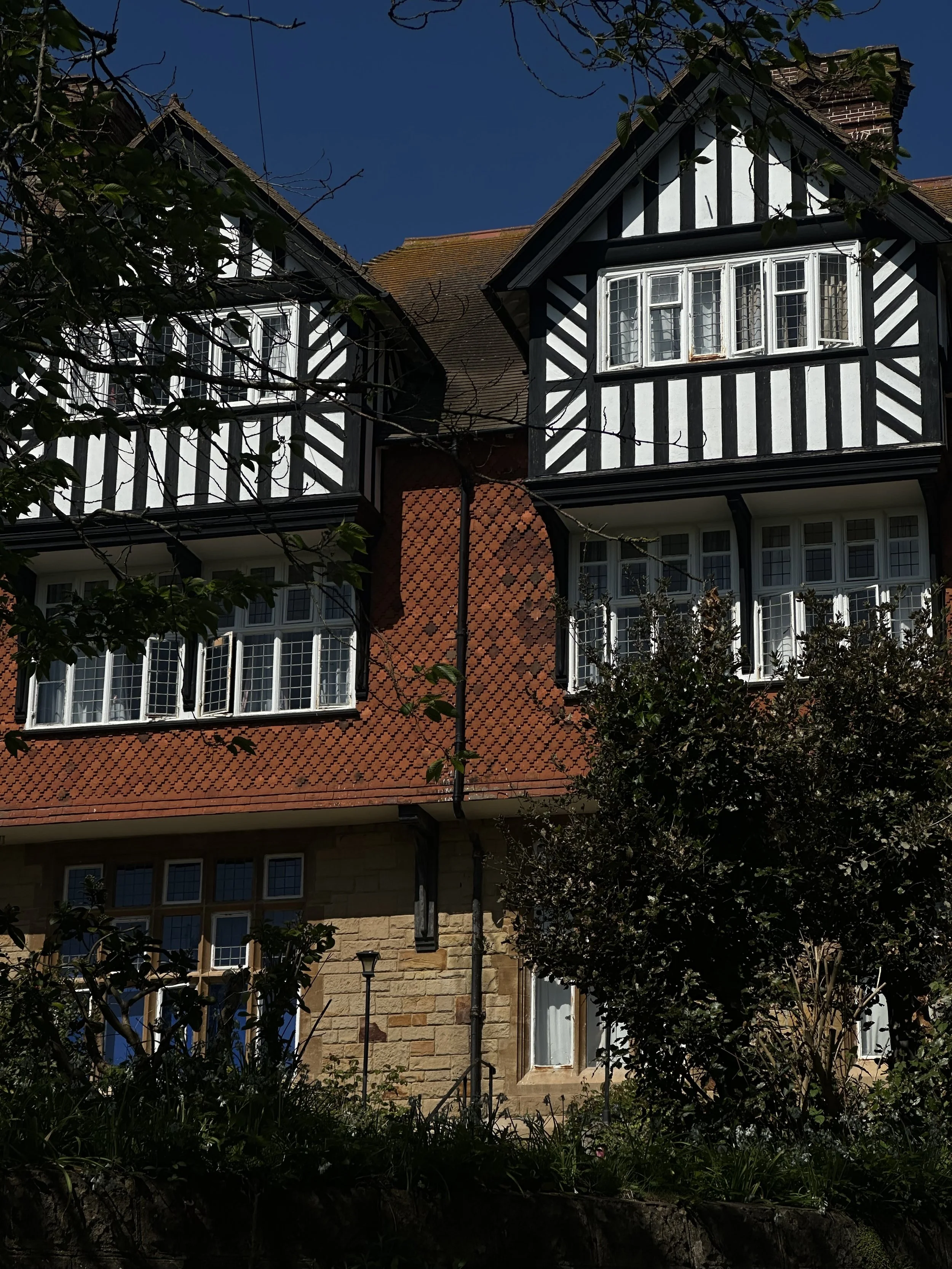 Period property facade St Leonards Hastings East Sussex restoration