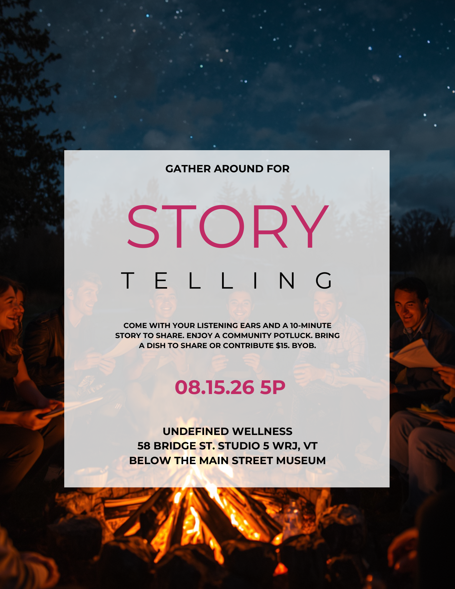 Storytelling &amp; Potluck