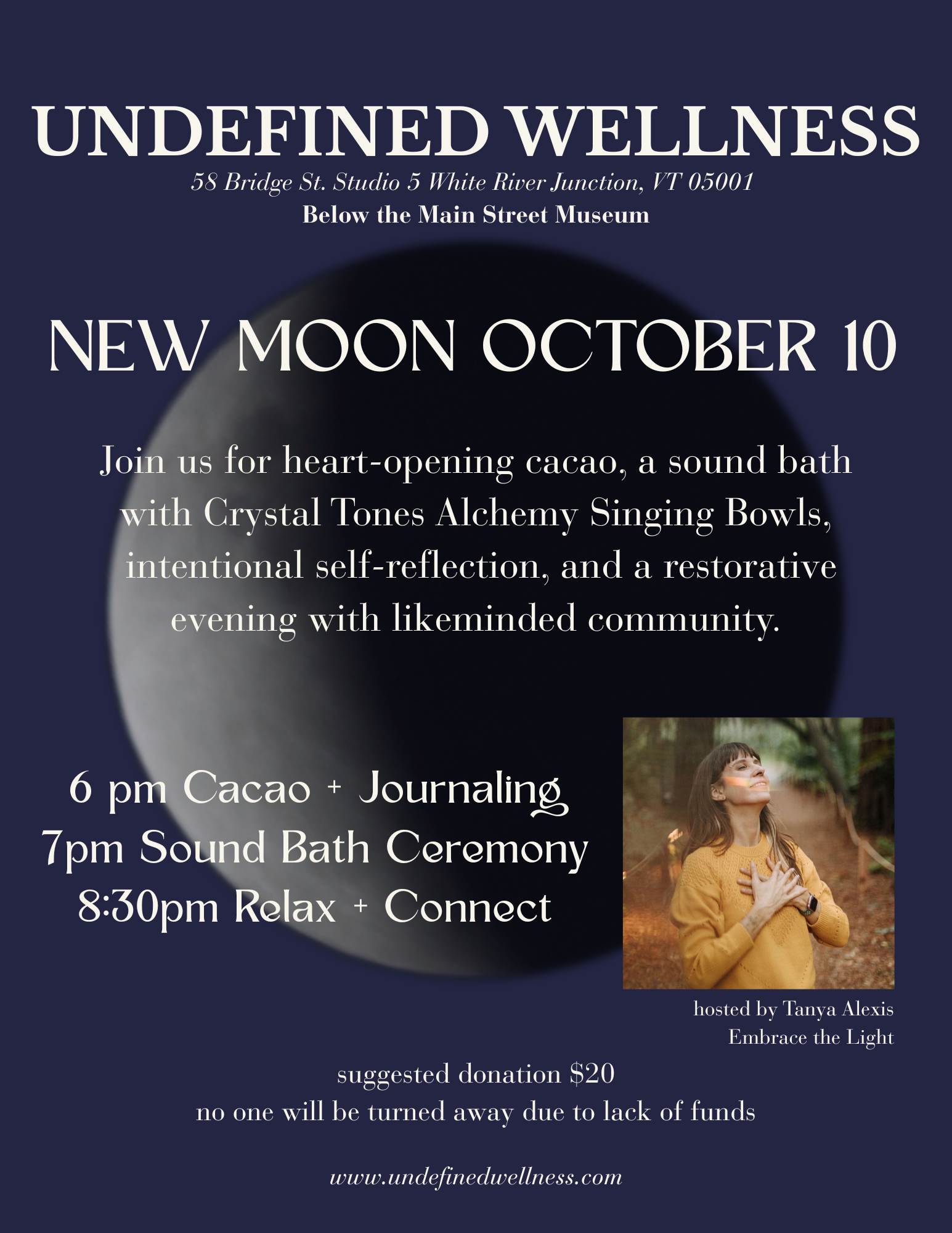 New Moon Cacao and Sound Ceremony