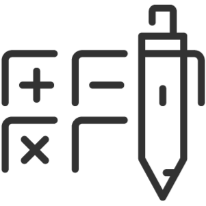 Calculator and pen