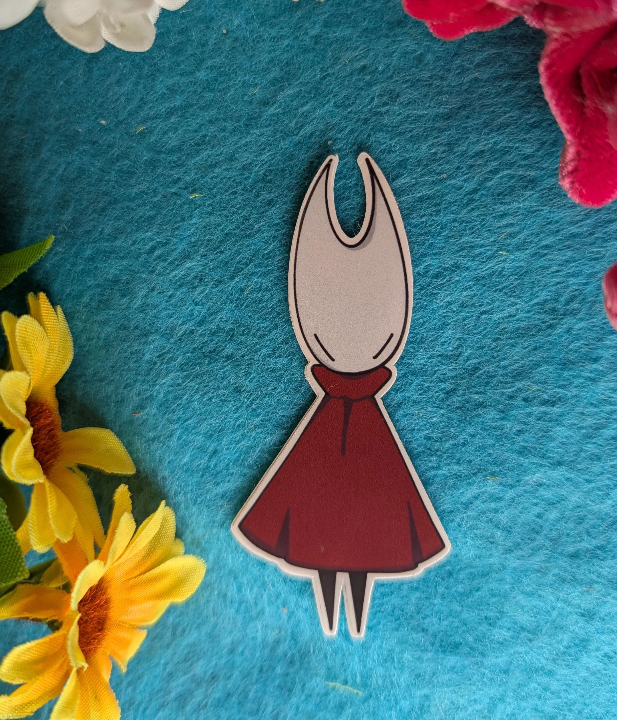 Silksong Hornet Sticker: Water-Resistant, Vinyl Decal with glossy/matte finish, laminated