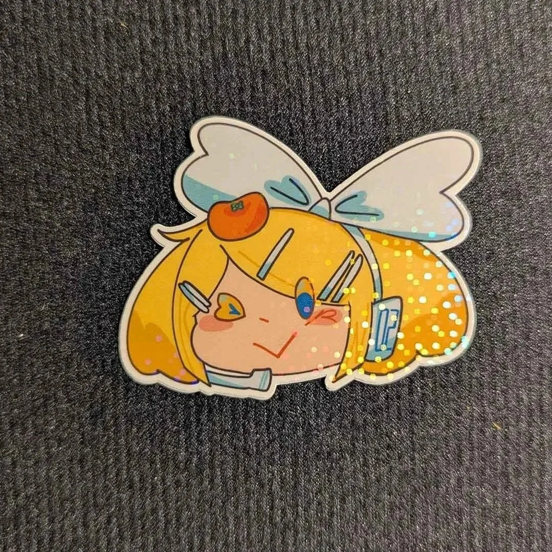 Kagemine Rin Sticker | kawaiI, funny, cozy, chibi, vocaloid