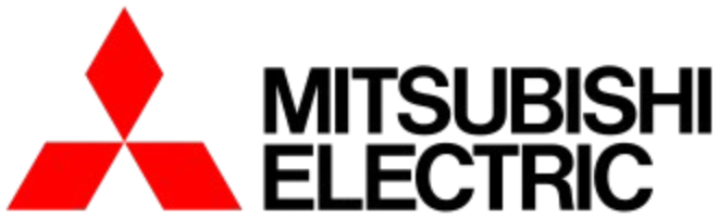 Mitsubishi Motors logo with the company name in black text.