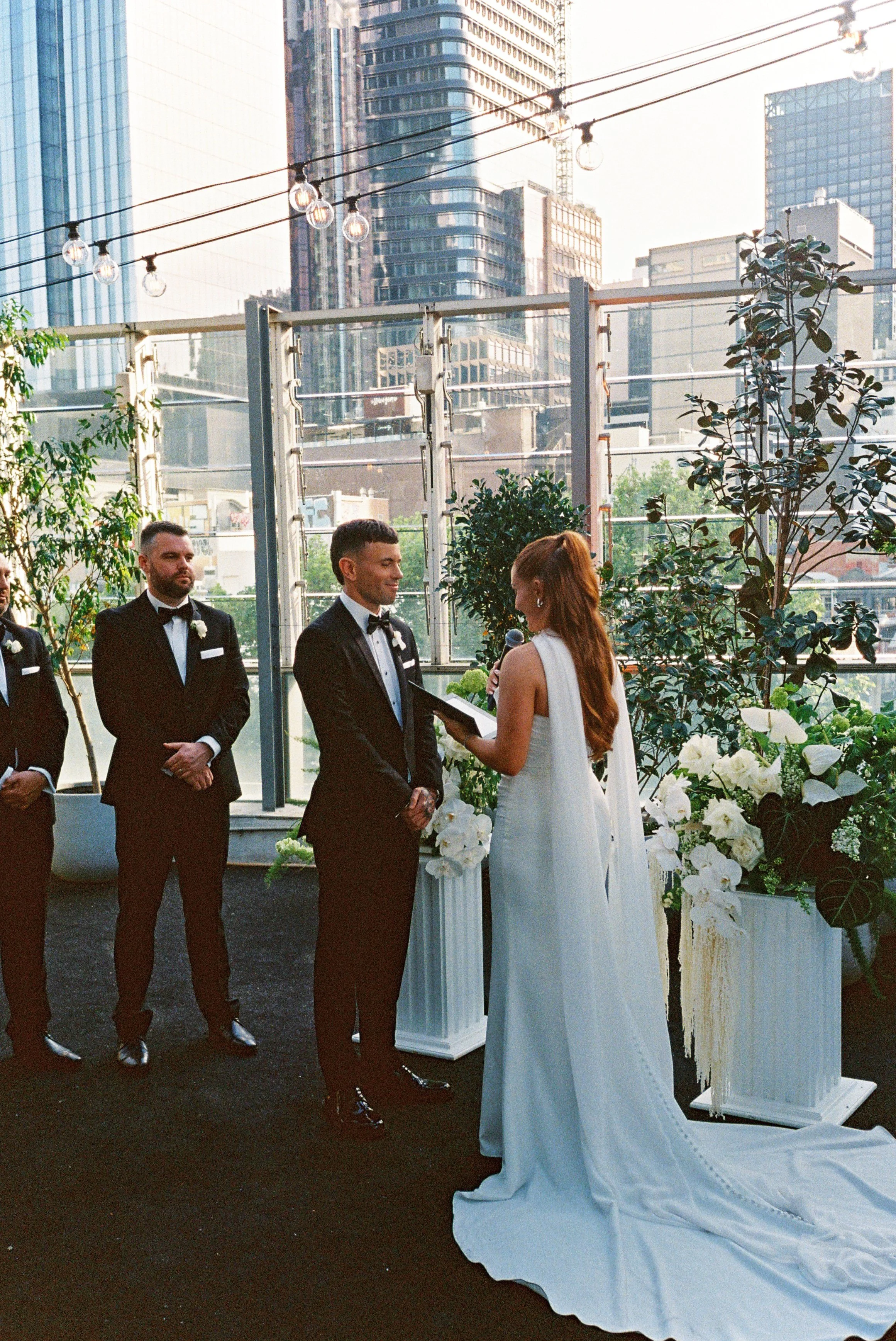 Melbourne CBD Wedding Ceremony Rooftop
