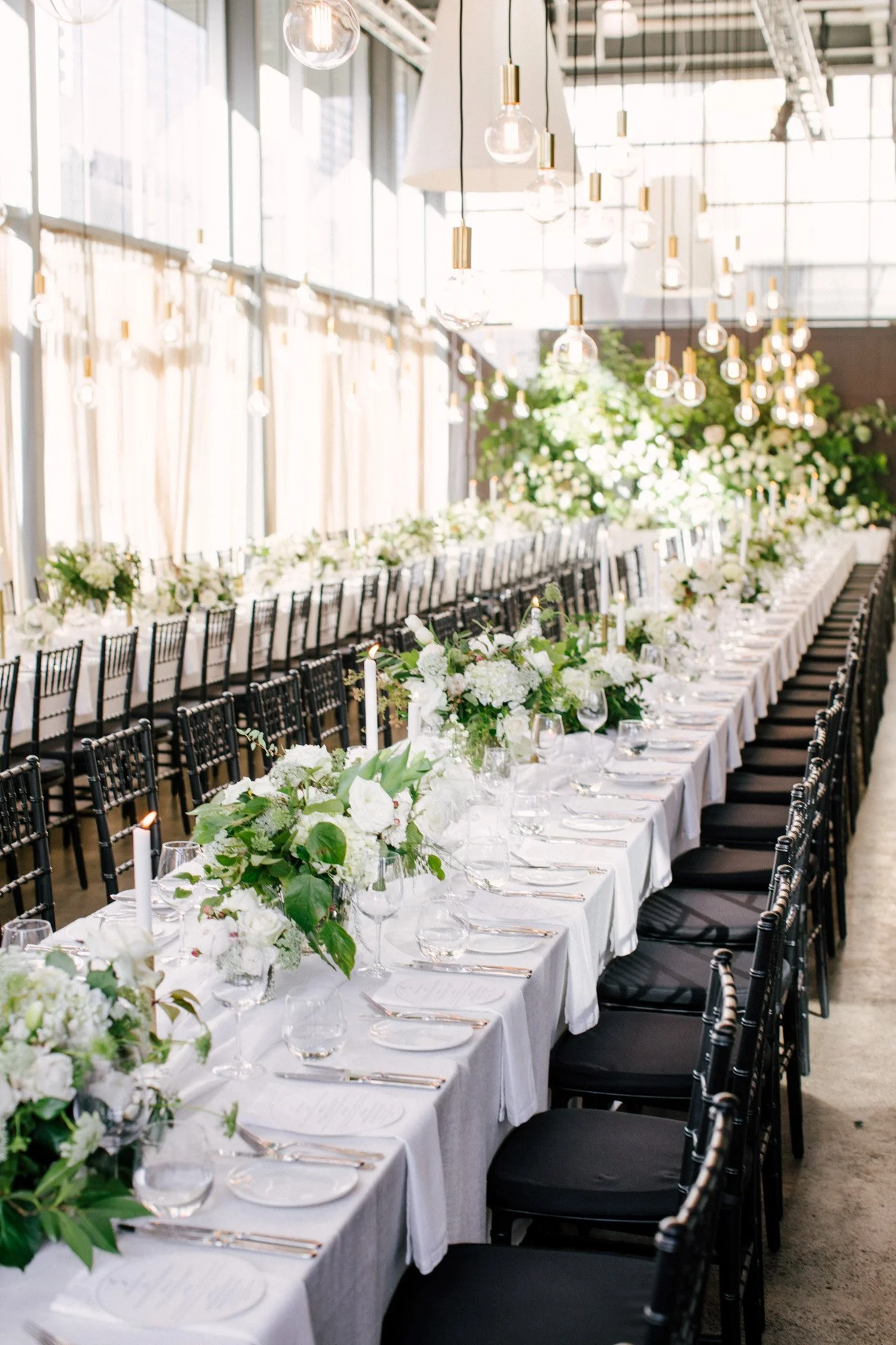 Feature florals and candlelit tables at Alto Event Space Melbourne