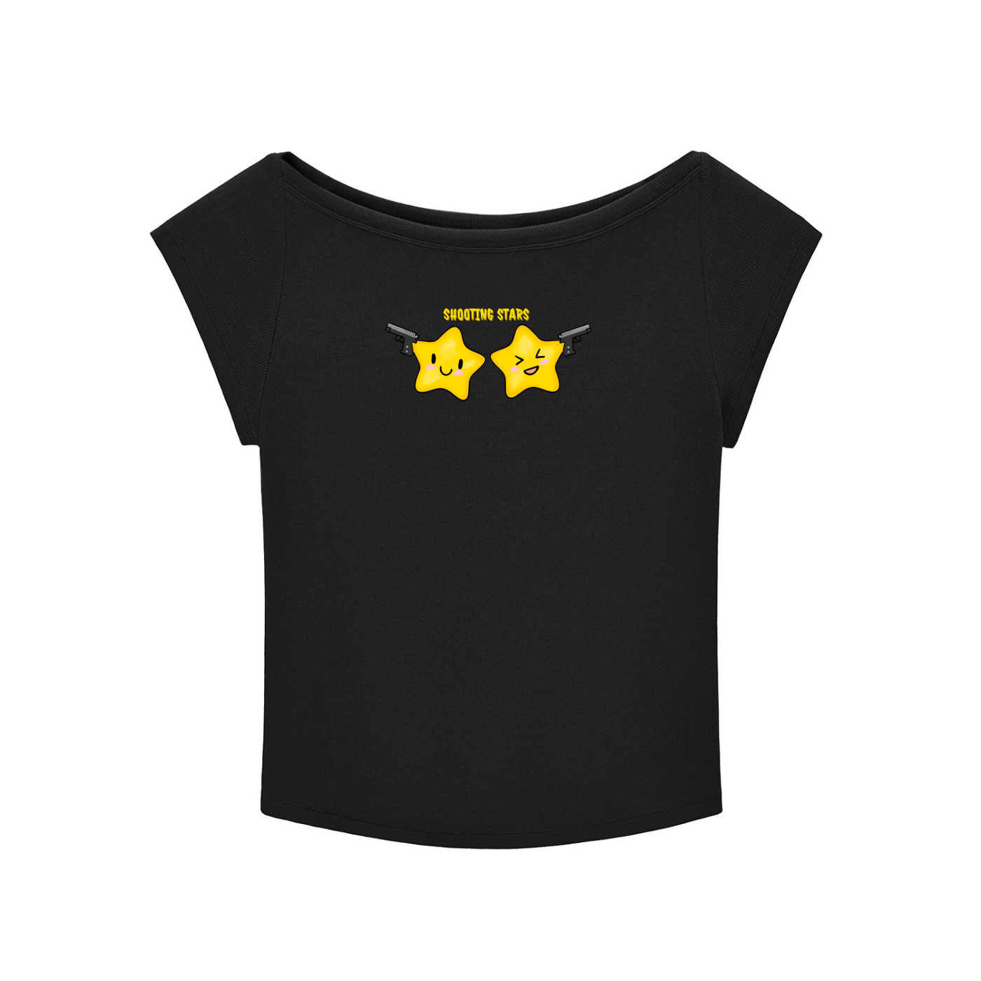 Shooting Starts Wide Neck Baby T-shirt