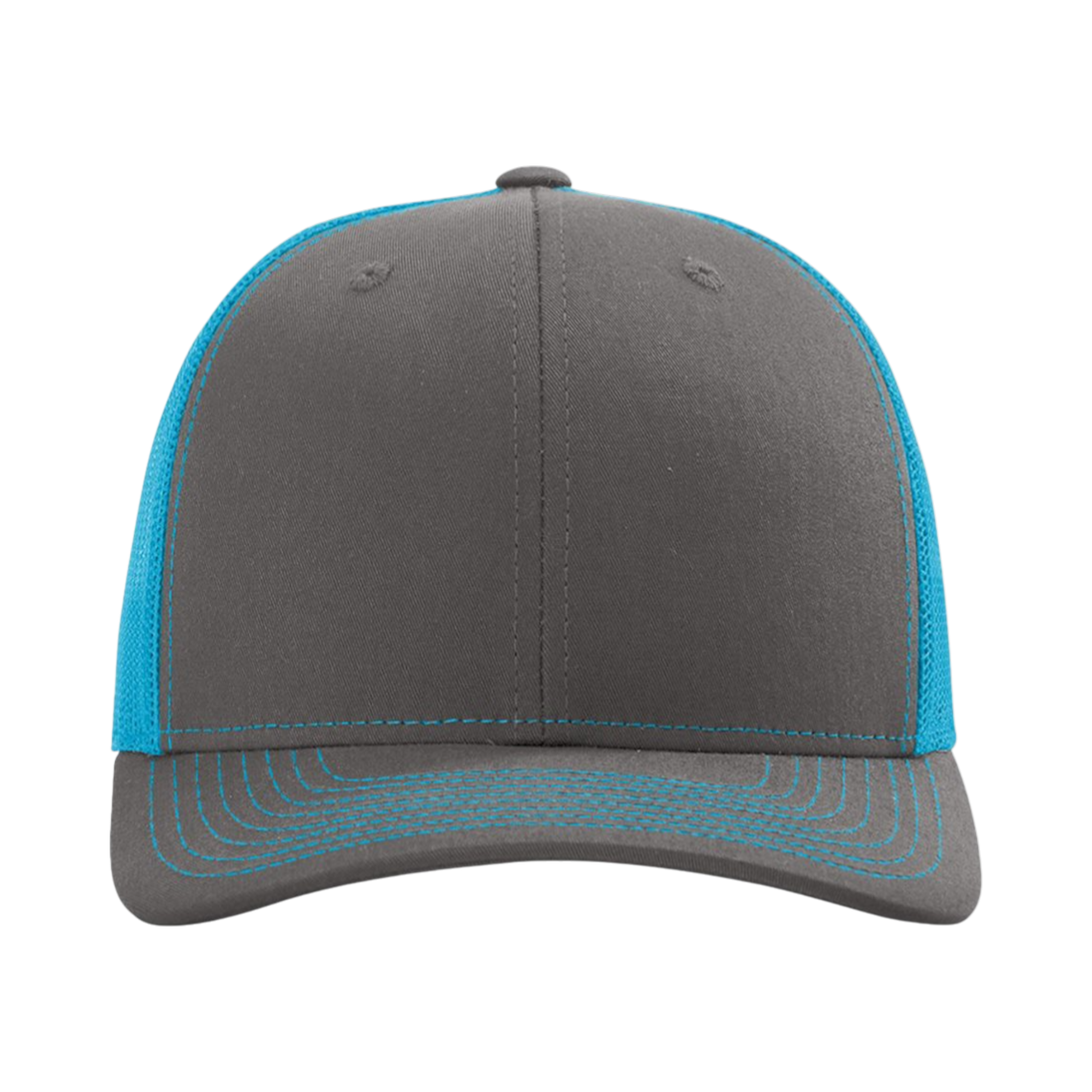 Richardson_112_Charcoal-_Neon_Blue_Front_High.png