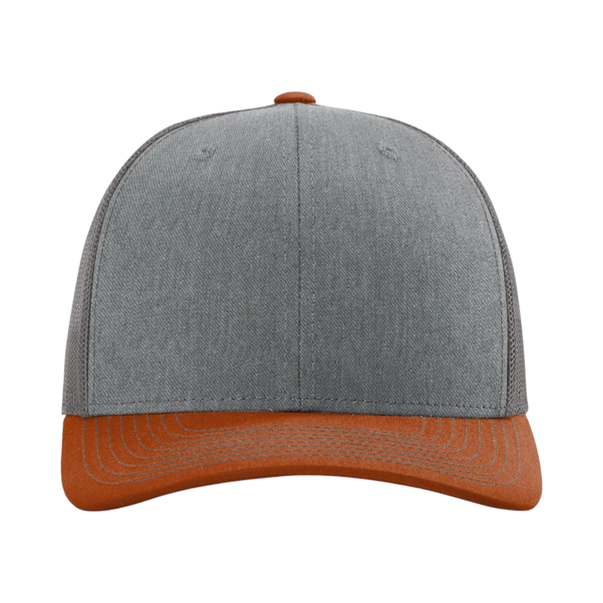 Richardson_112_Heather_Grey-_Charcoal-_Dark_Orange_Front_High.png