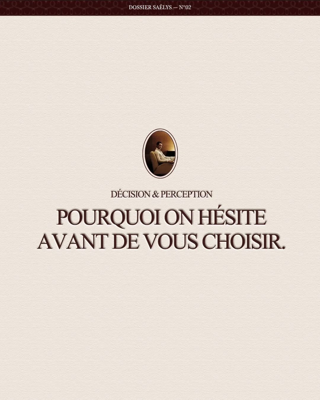 [POURQUOI ON H&Eacute;SITE AVANT DE VOUS CHOISIR]

On pense souvent que l&rsquo;h&eacute;sitation vient du prix, du timing ou du march&eacute;. En r&eacute;alit&eacute;, elle commence souvent plus t&ocirc;t. Et elle tient parfois &agrave; trois quest