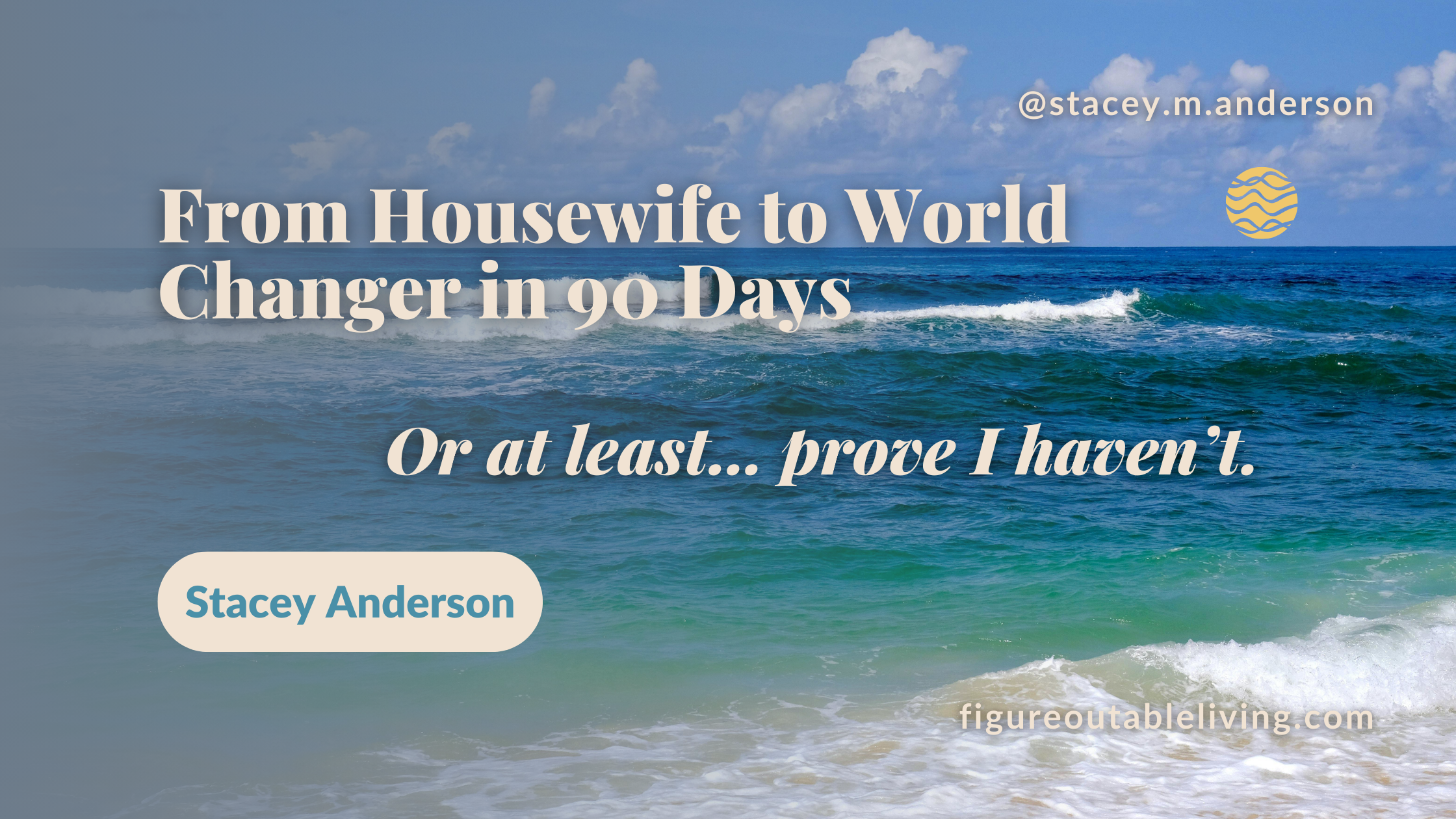 From Housewife to World Changer in 90 Days