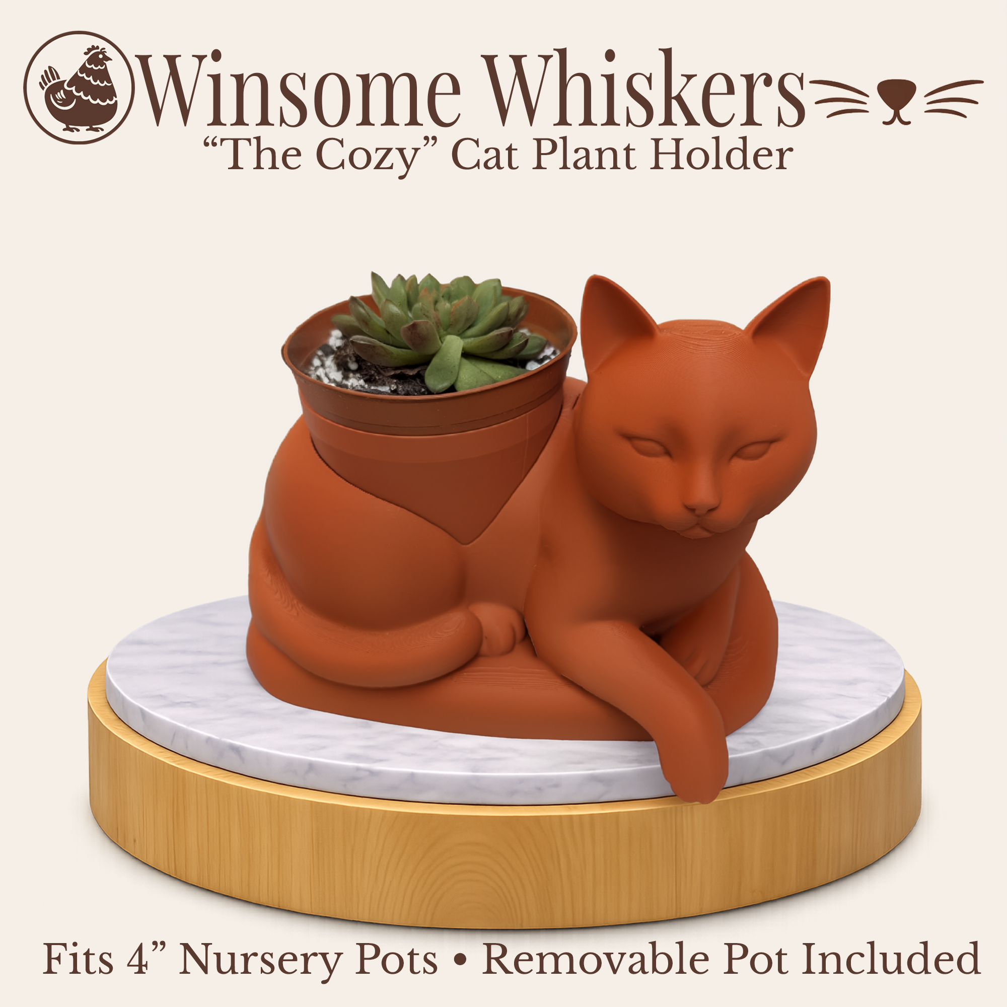 The Cozy Cat Planter