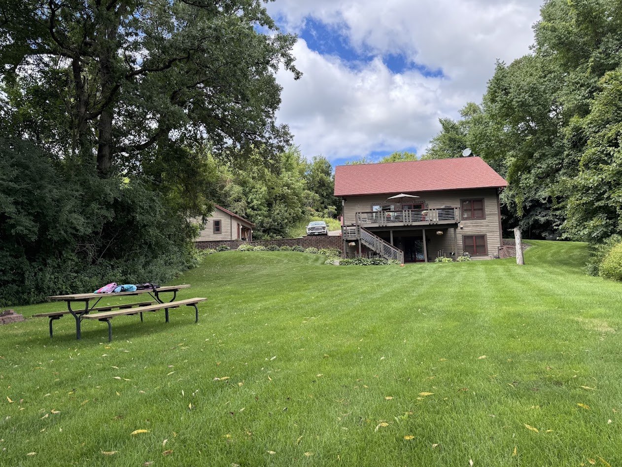 Plenty of room for your backyard games and nightly fires