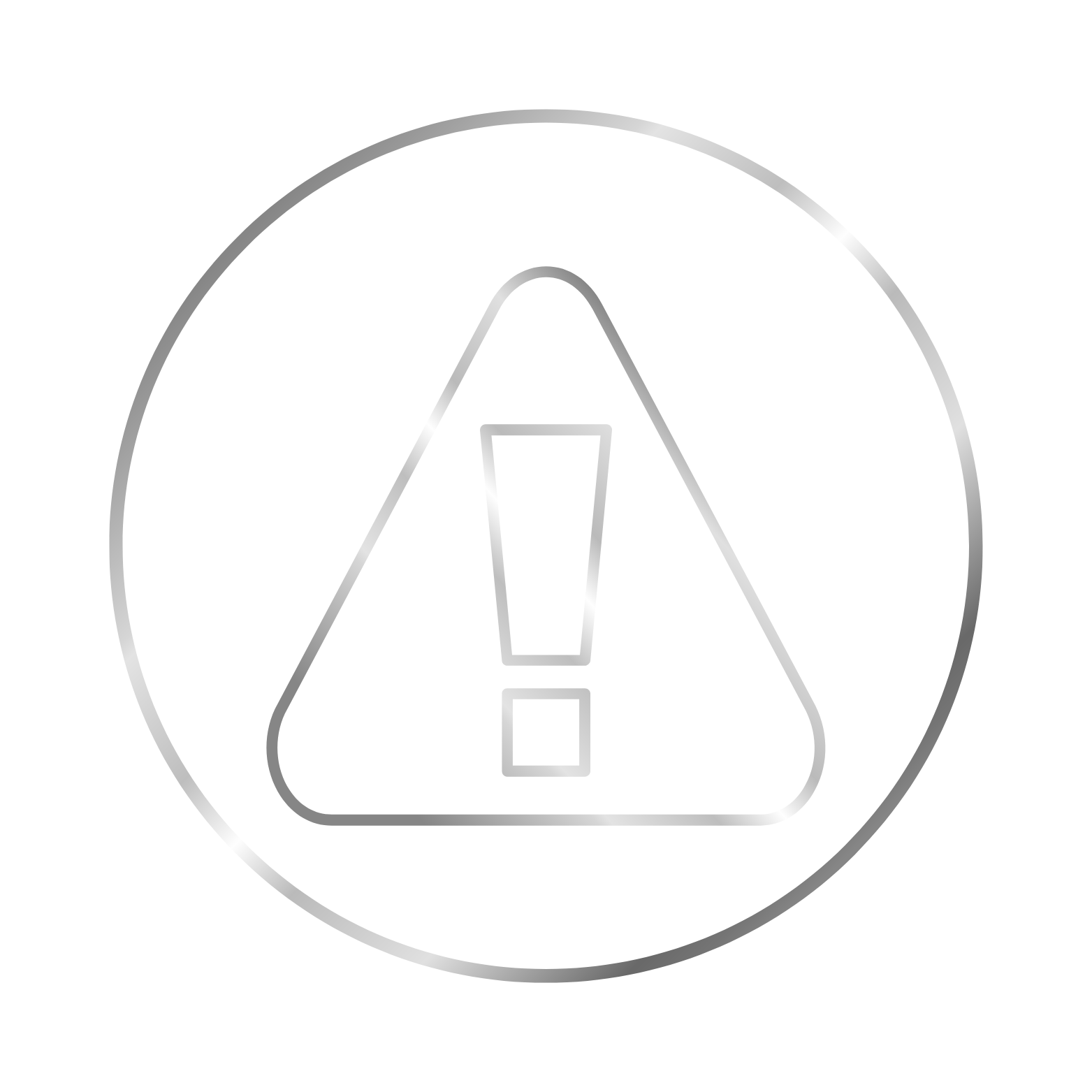 3D metallic number 4 icon with shadow on a dark background.