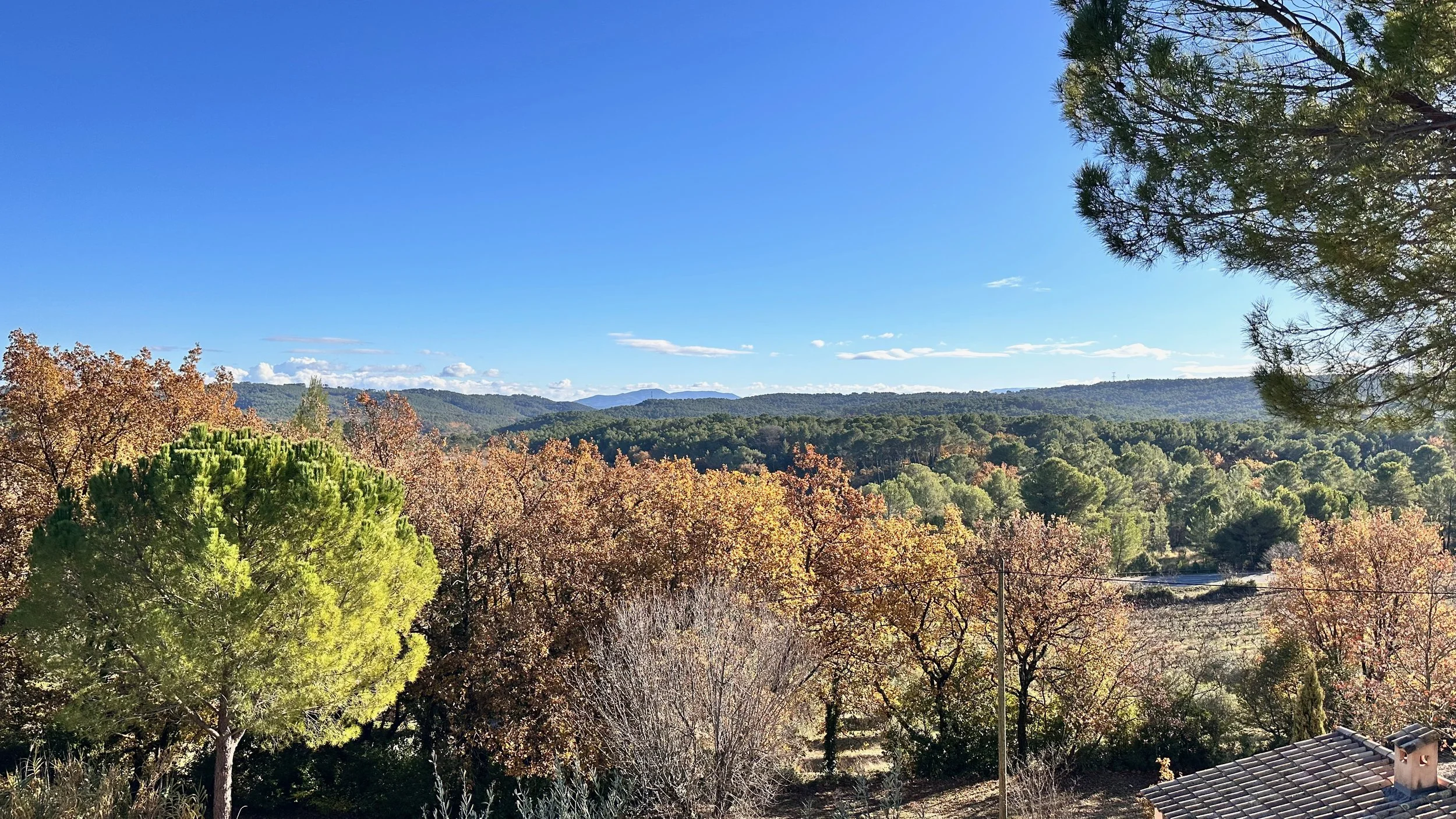 Vue du  balcon suite principale