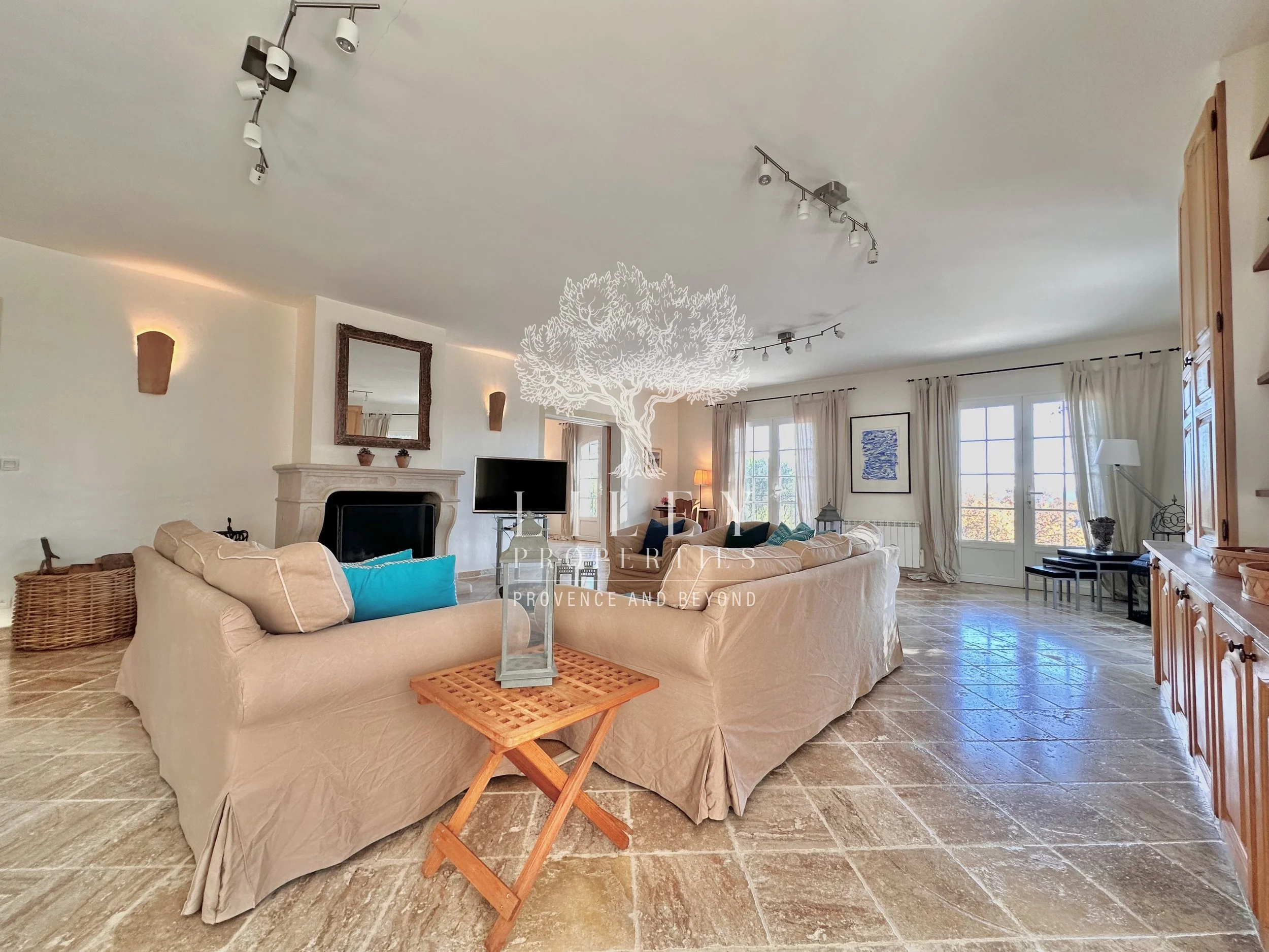 Séjour avec cheminée 