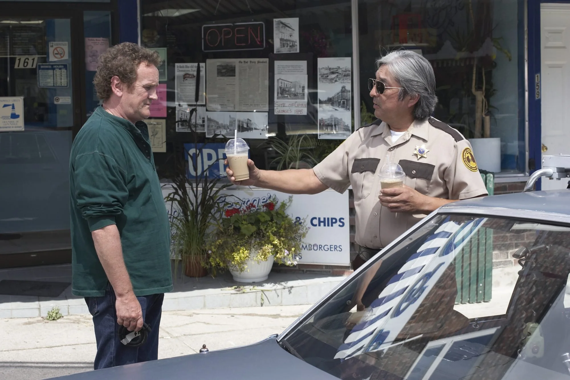 Colm Meaney and Graham Greene in A LOBSTER TALE
