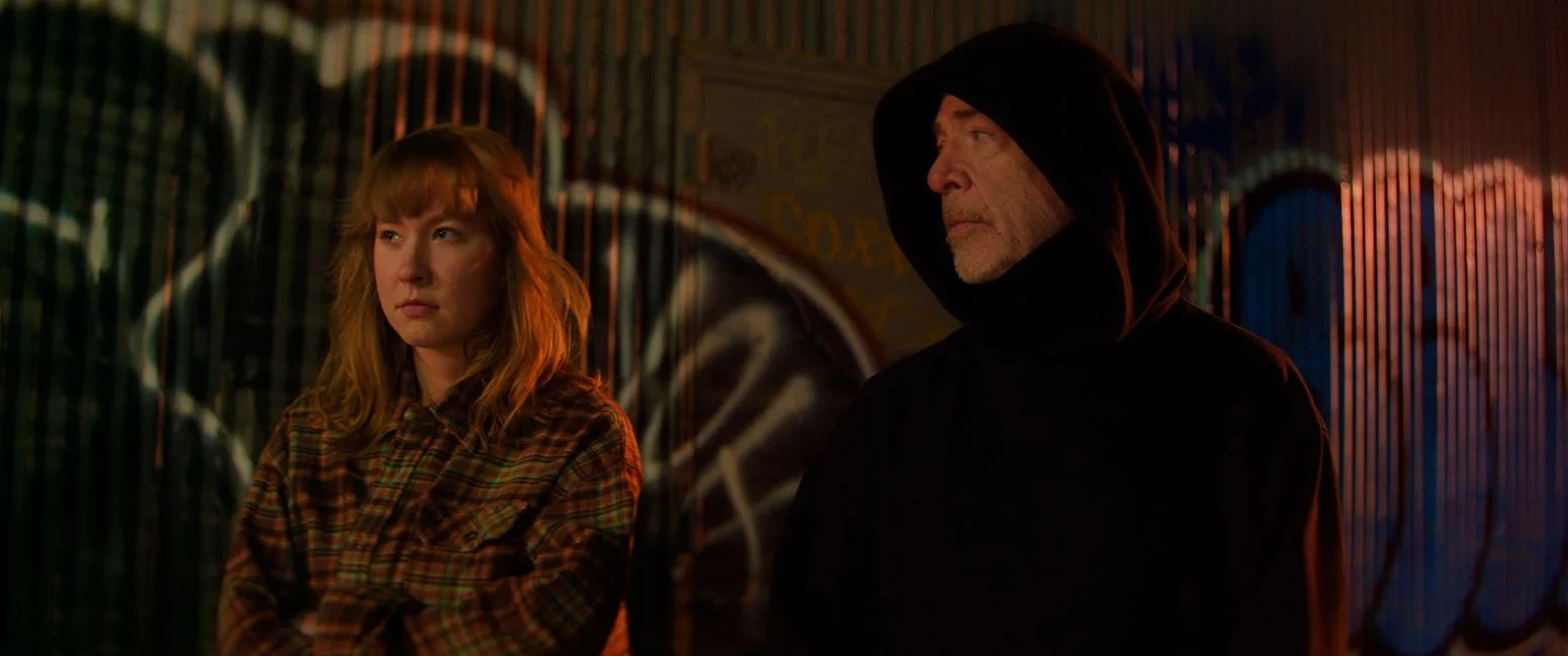 Olivia Simmons and J.K. Simmons in 109 BILLION FOLLOWERS