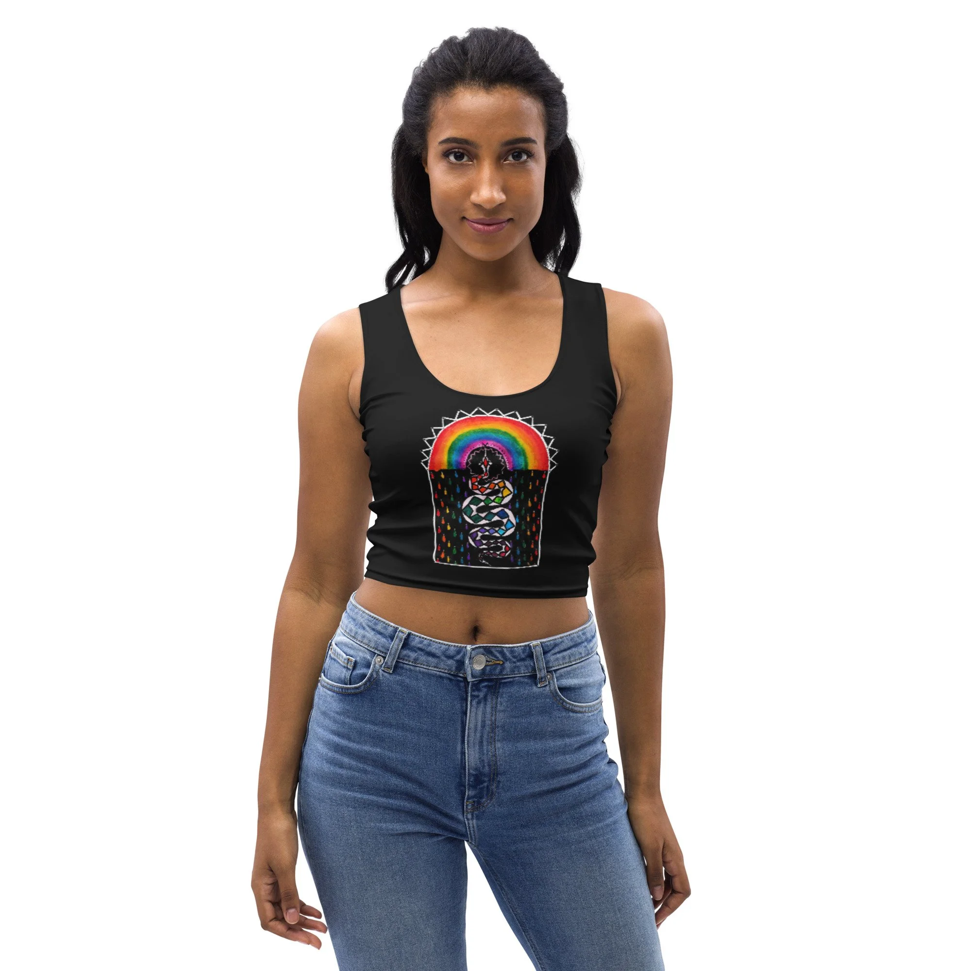 Rainbow Serpent Crop Top