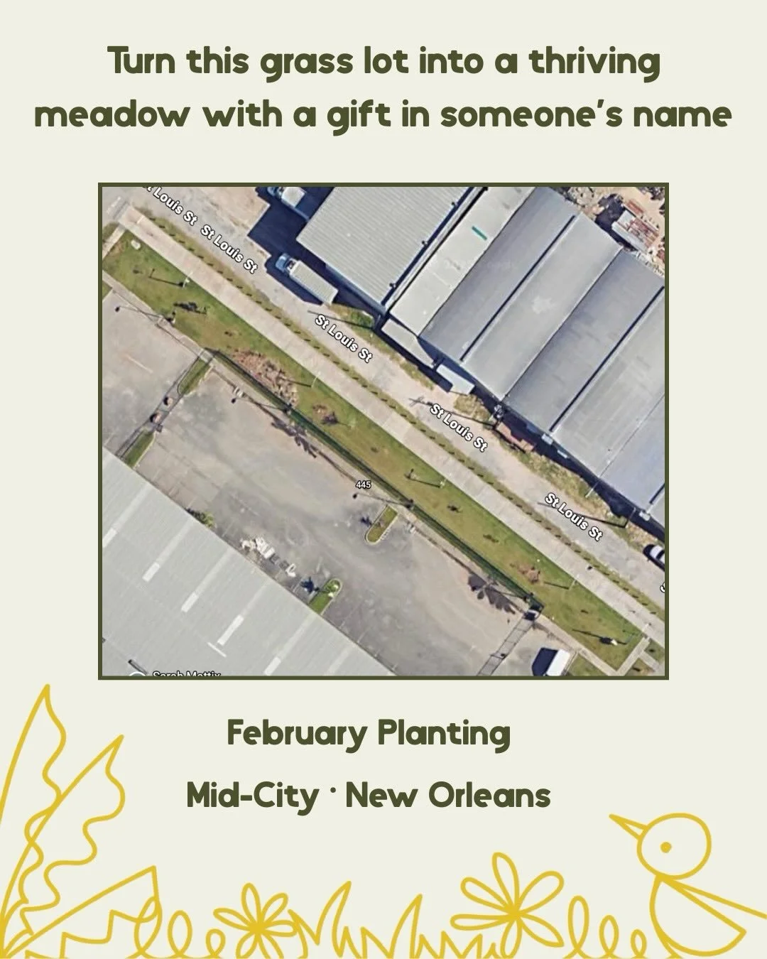 This gift will keep on giving! 
Gift someone  tree to reWild this meadow!

We&rsquo;ll email you a card to give. (Link in bio!)

#rewild 
#thebestgift 
#neworleans 
#midcity