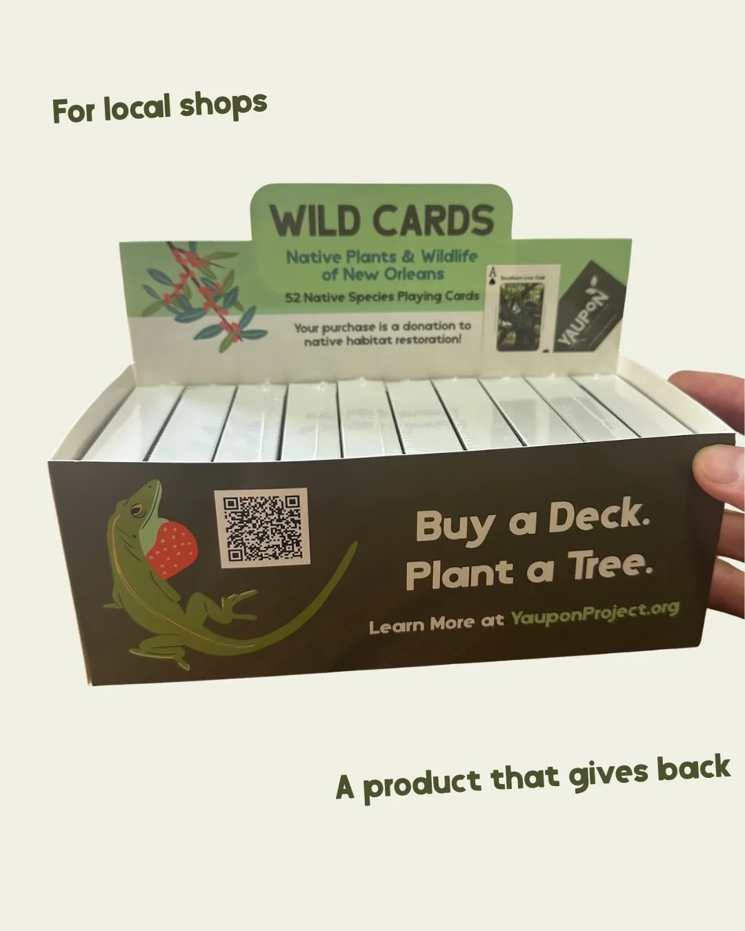 I made these cards to fund native planting in cities &mdash; starting in New Orleans.

I&rsquo;ll send you a deck with any donation over $15 dollars
 
🏪 Shops: want to carry them? Reach out and I&rsquo;ll send you some + a display case.

Link in bio