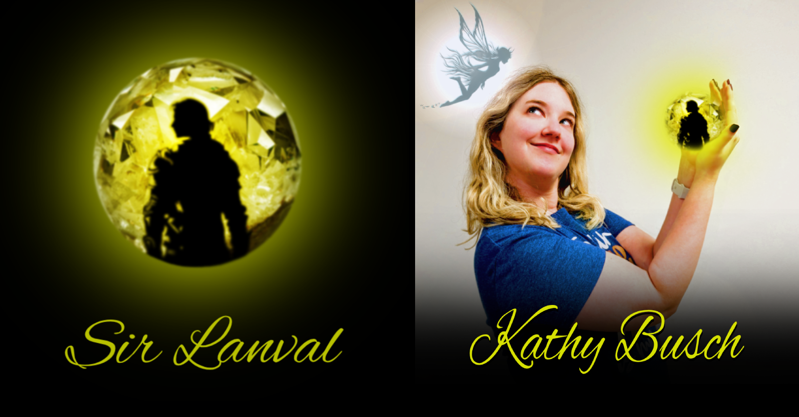 Sir Lanval, played by Kathy Busch