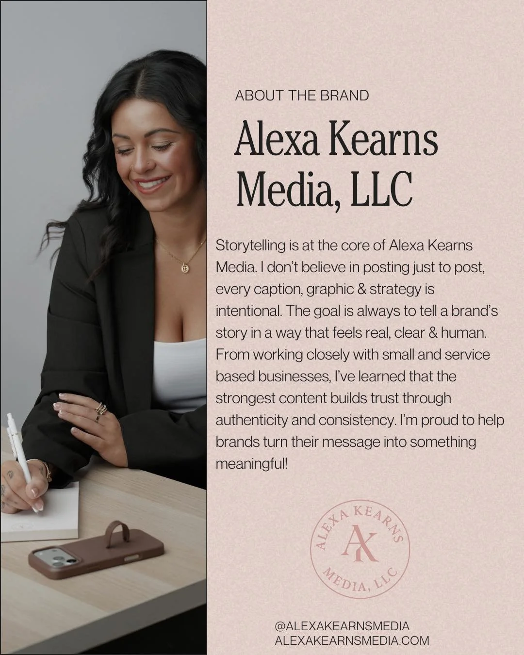 Intentional storytelling over everything! I'm so grateful to help brands share their story in a way that feels real, not forced✨💌