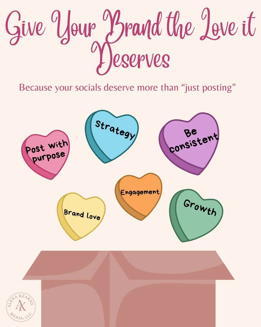 Happy Valentine's Day! If your brand&rsquo;s socials feel a little neglected&hellip; consider this your sign. ❤️Strong branding + strategic content = real growth.
Let&rsquo;s give your brand the attention it deserves!