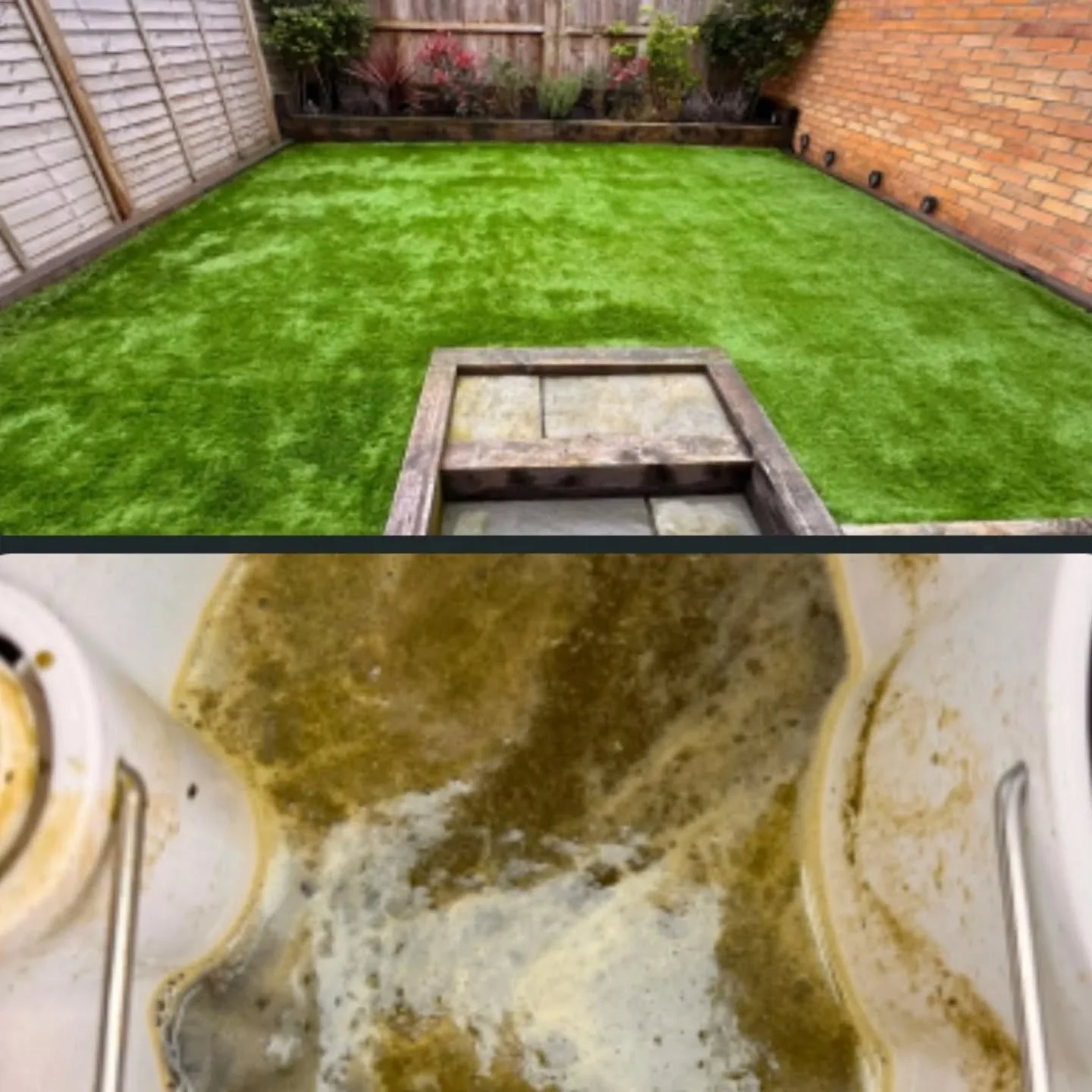 Looking to get your turf ready for this bank holiday weekend? Want to see what's lurking inside it?

Now is the perfect time to get it fresh, upright and looking like new again ready for summer☀️

✅Deep professional clean
✅Moss, algae &amp; dirt remo