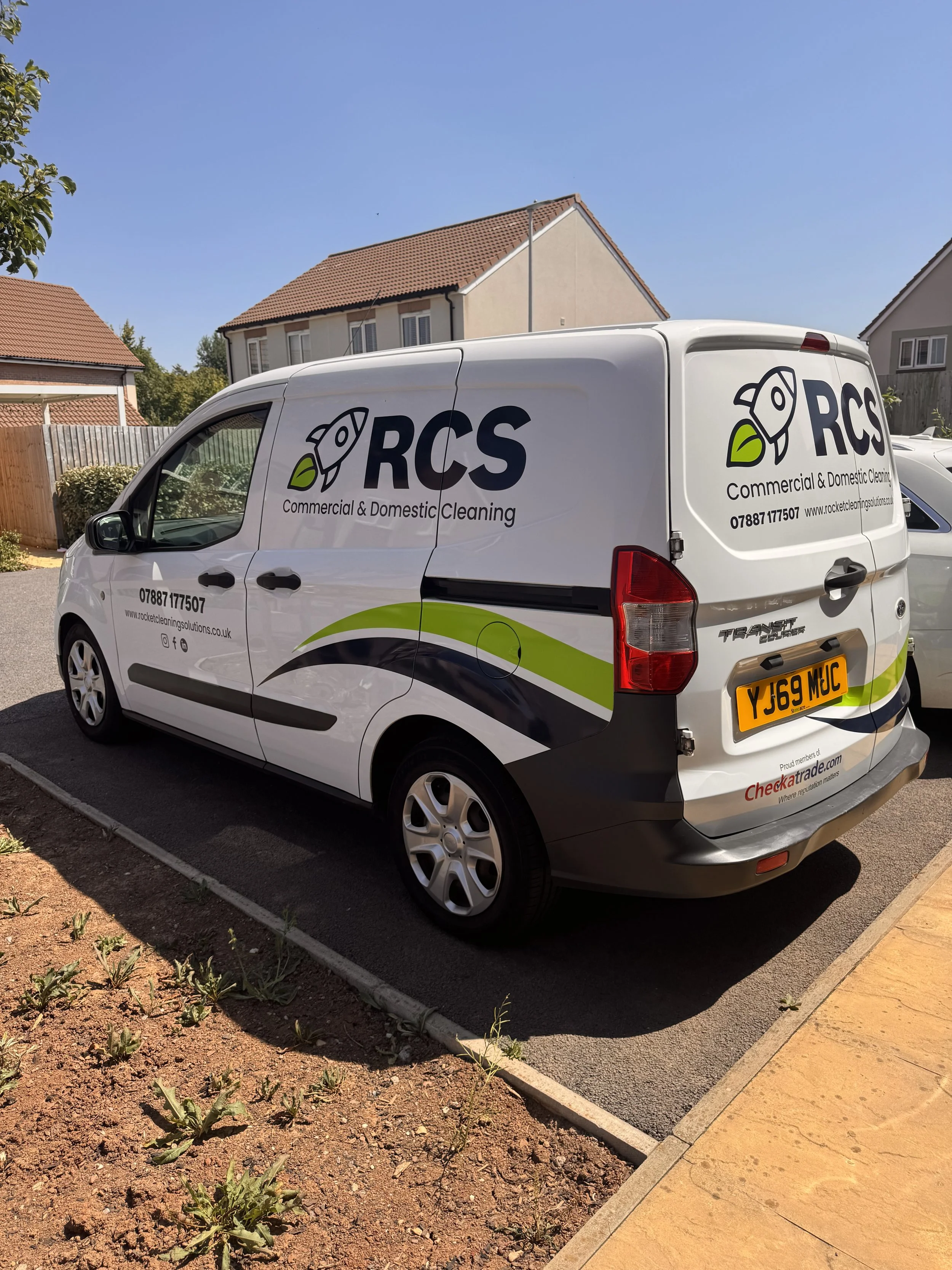 RCS Carpet Cleaning van in Weston-Super-Mare