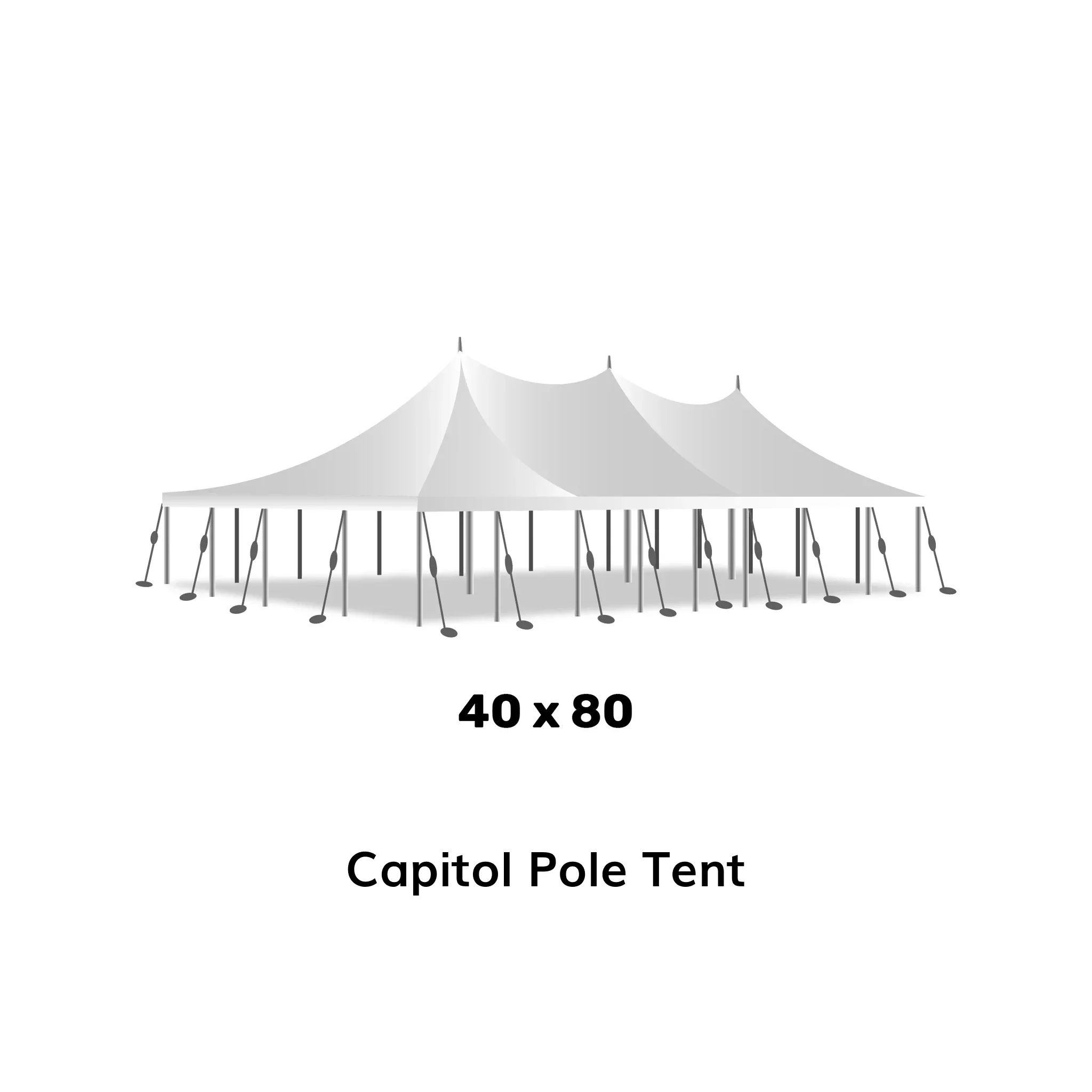 40' X 80' Capital Pole Tent