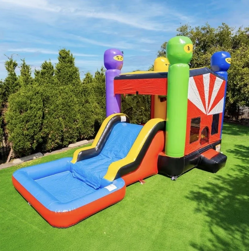 13' X 26' X 15' Ninja Warrior Bounce House with Slide & Pool