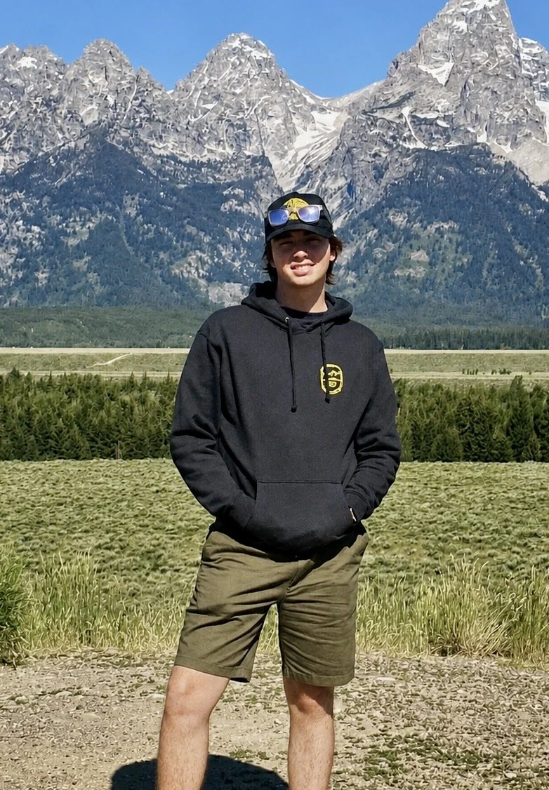 Man standing infront of mountain