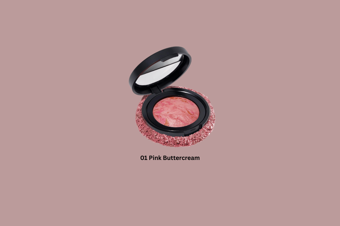 A soft, creamy pink blush that melts seamlessly into the skin. Delivers a natural flush with a smooth, luminous finish—perfect for everyday wear and fresh, rosy looks.