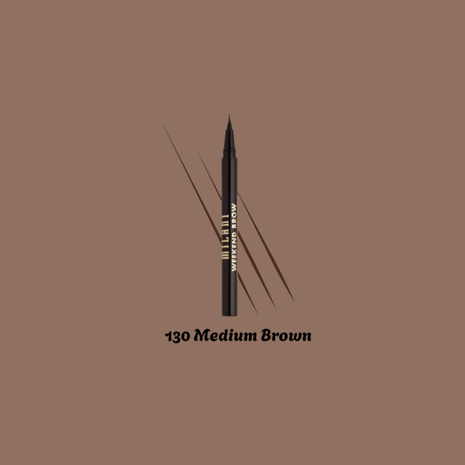 130 Medium Brown- A medium brown eyebrow pen designed to create fine, hair-like strokes. Suitable for natural-looking definition and everyday brow detailing.