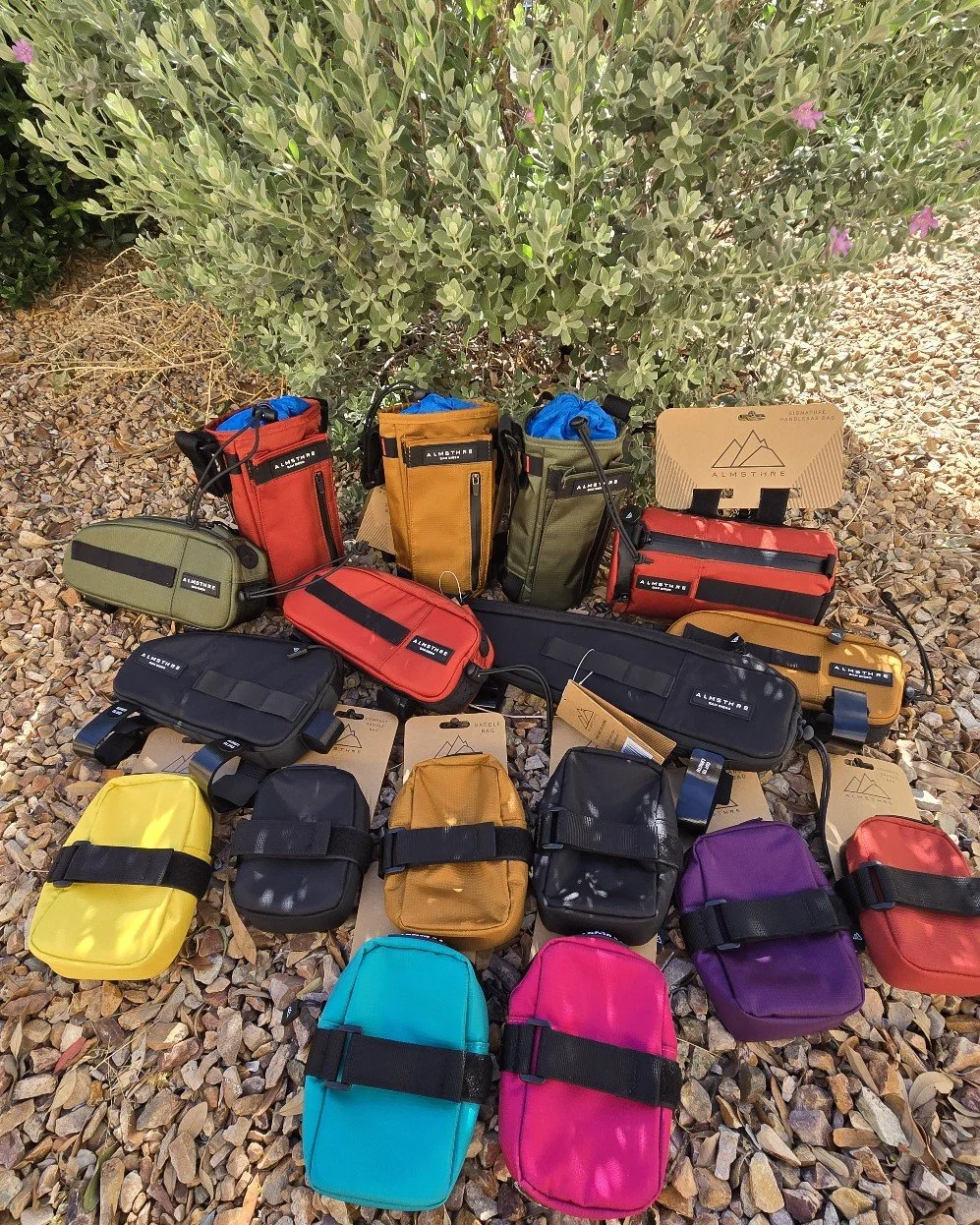 Fresh batch of ALMSTHRE Bags, along with some new bag designs. Come grab when while supplies last!