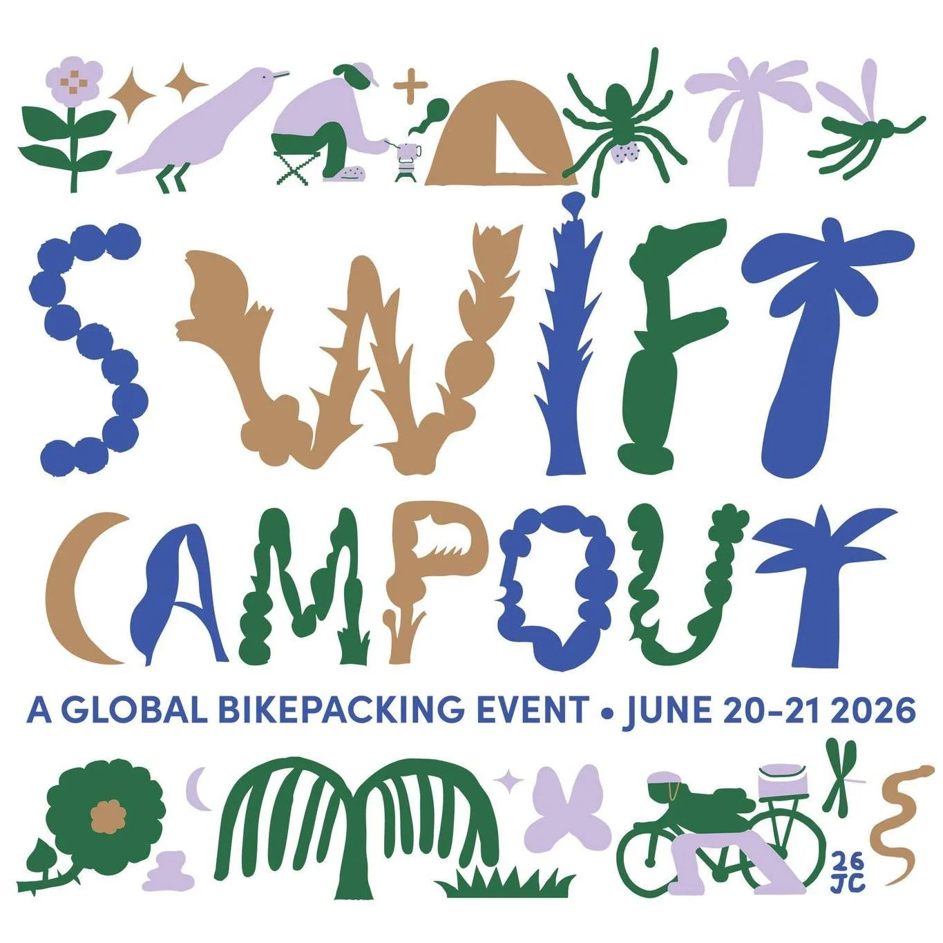 June rides are here! Featuring our very first Swift Industries Global Campout participation. This is a global bikepacking event held every Summer Solstice. This large and growing event has now taken on it's twelfth year. We're super excited to host t