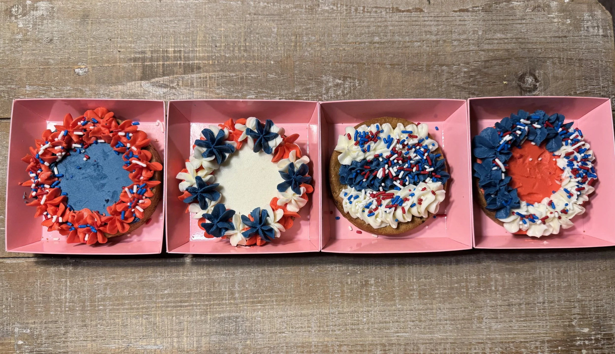 Patriotic Cookie Cakes